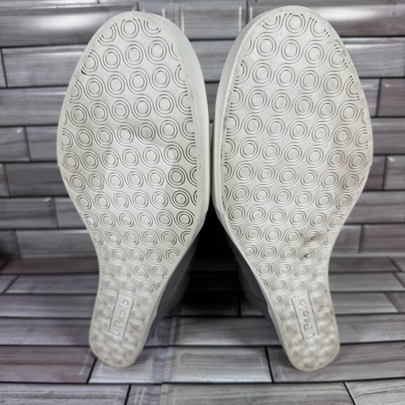 Linea Paola Women's Grey Leather Fiji Lace Up Wedge Sneakers Shoes Size 11 - Picture 9 of 10